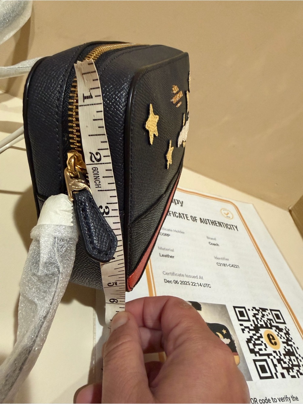 Coach Desert Midnight Camera Crossbody Bag *NWT* COA included - Picture 6 of 10